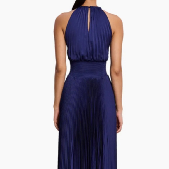 NWOT A.L.C. Renzo Pleated Midi Dress in Beige Size 4 - Picture 4 of 16